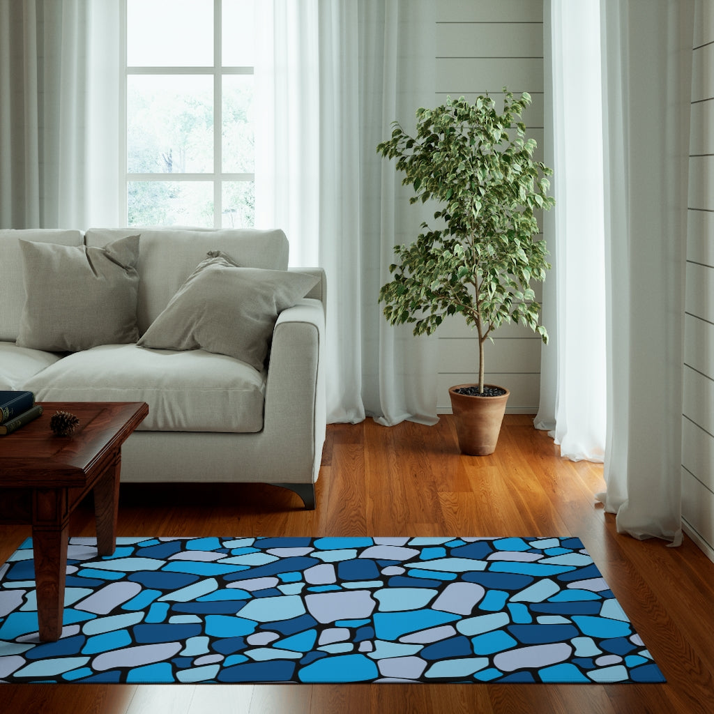 "ʻŌlena" Ocean Blues Rug
