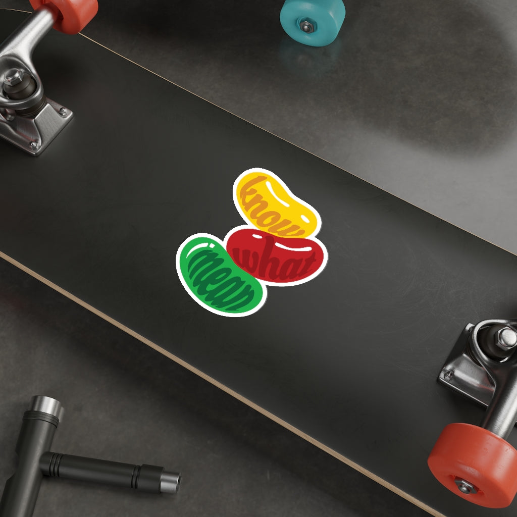 "Jelly Bean" Die-Cut Stickers