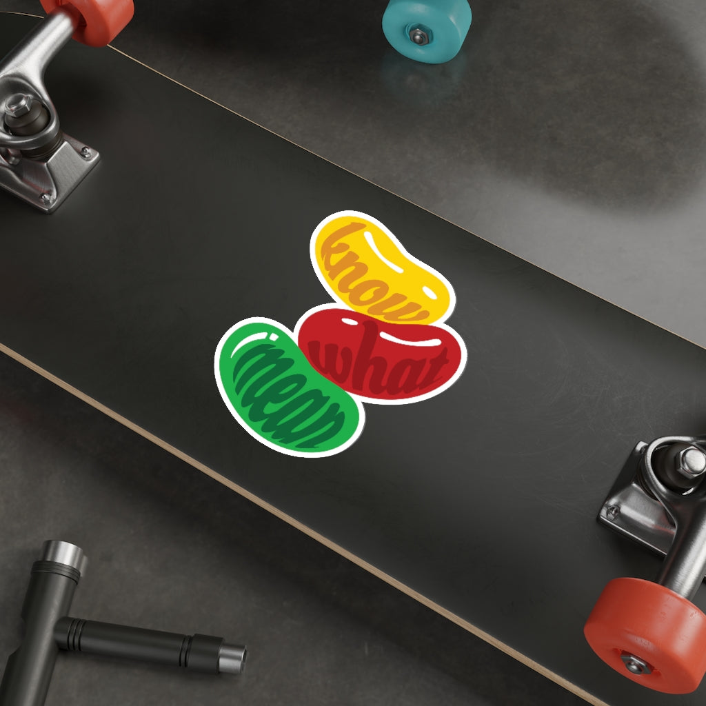 "Jelly Bean" Die-Cut Stickers