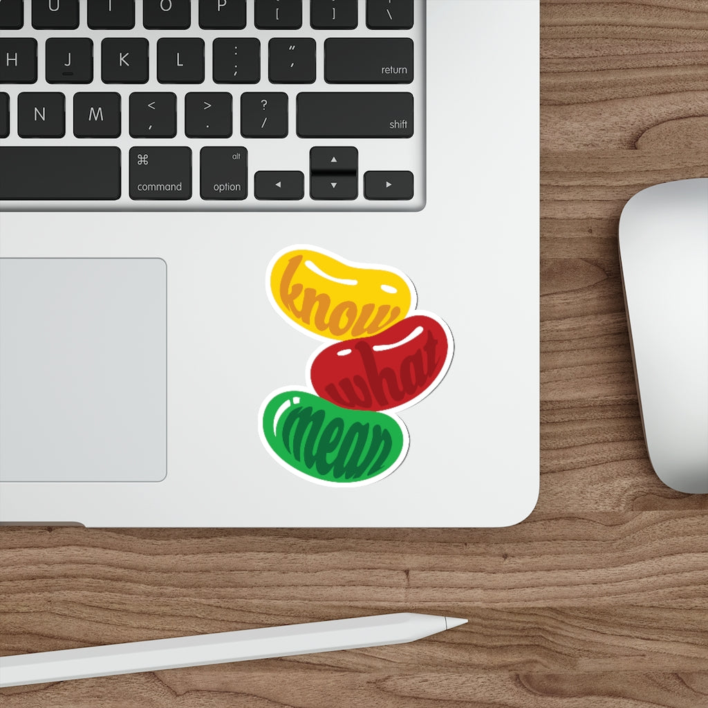 "Jelly Bean" Die-Cut Stickers