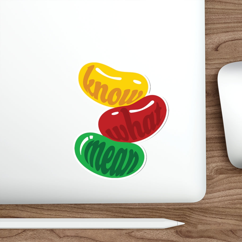 "Jelly Bean" Die-Cut Stickers