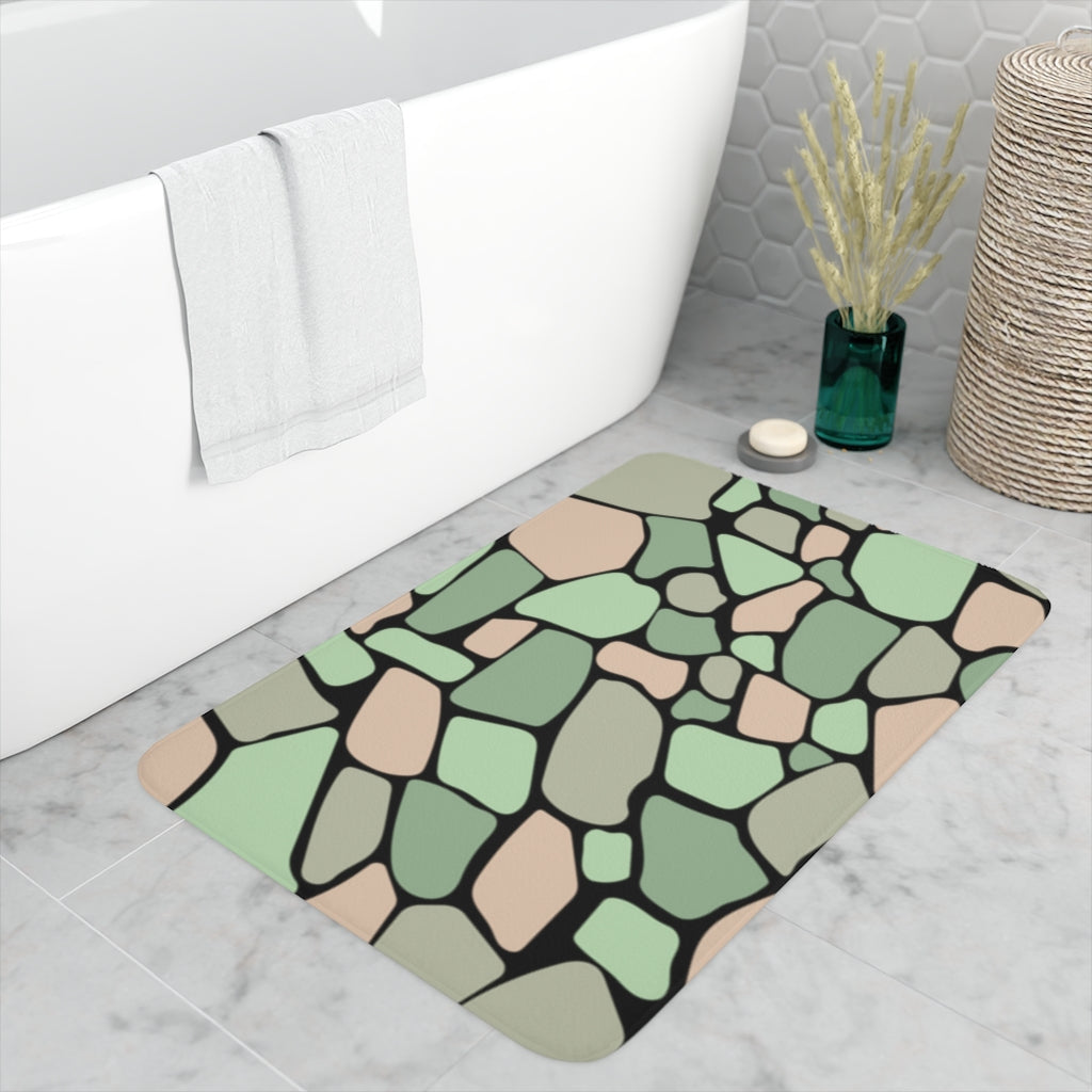 "ʻŌlena" Matcha Creme Memory Foam Bath Mat