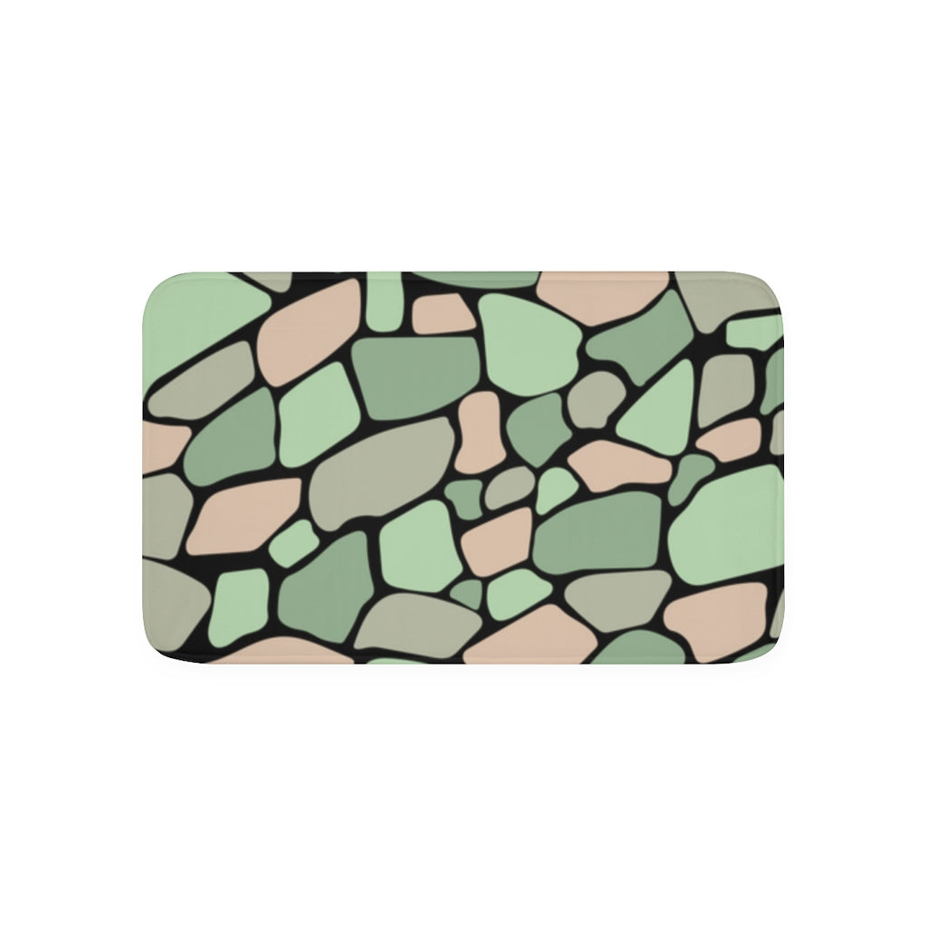 "ʻŌlena" Matcha Creme Memory Foam Bath Mat