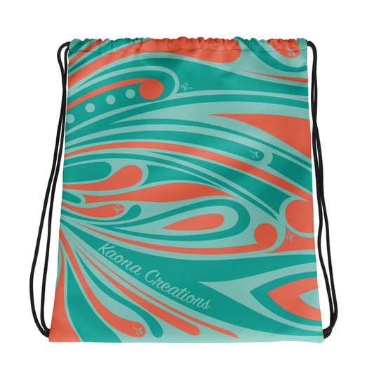 "‘Āinahau" Reef Drawstring Bag