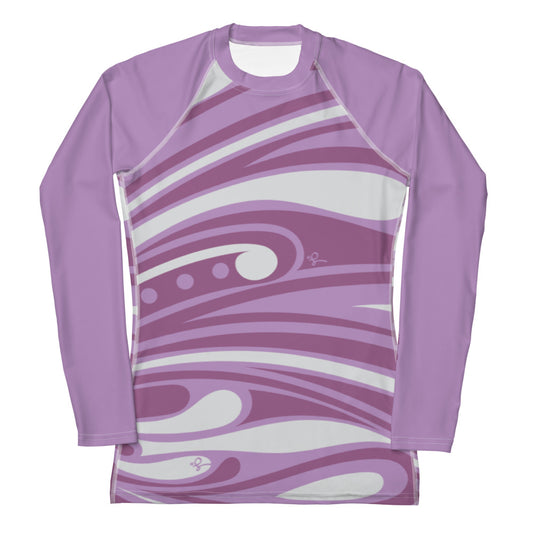 "‘Āinahau" Lilac Women's Rash Guard