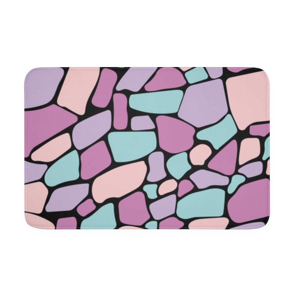 "ʻŌlena" Pastel Pōhaku Memory Foam Bath Mat