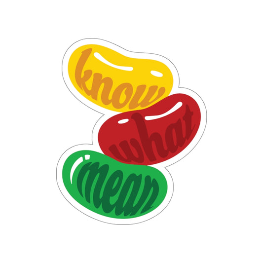 "Jelly Bean" Die-Cut Stickers