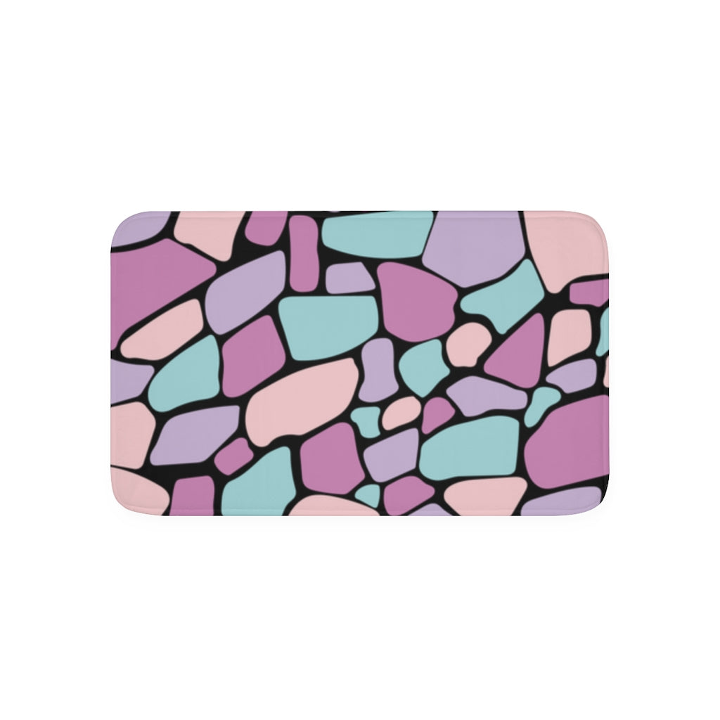 "ʻŌlena" Pastel Pōhaku Memory Foam Bath Mat