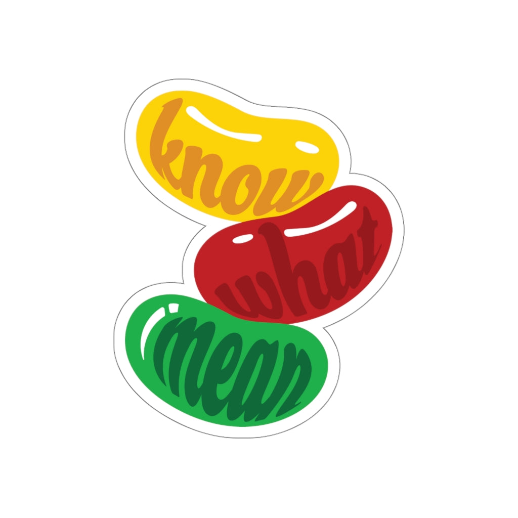 "Jelly Bean" Die-Cut Stickers