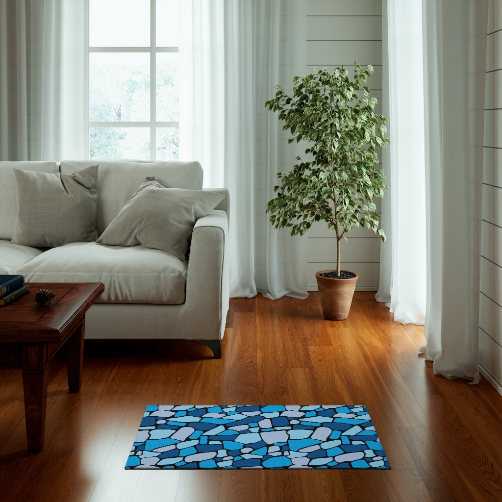 "ʻŌlena" Ocean Blues Rug