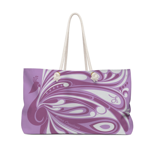 "‘Āinahau" Lilac Beach Bag